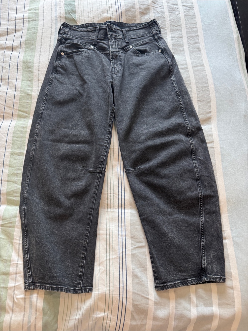 Gap barrel jeans.